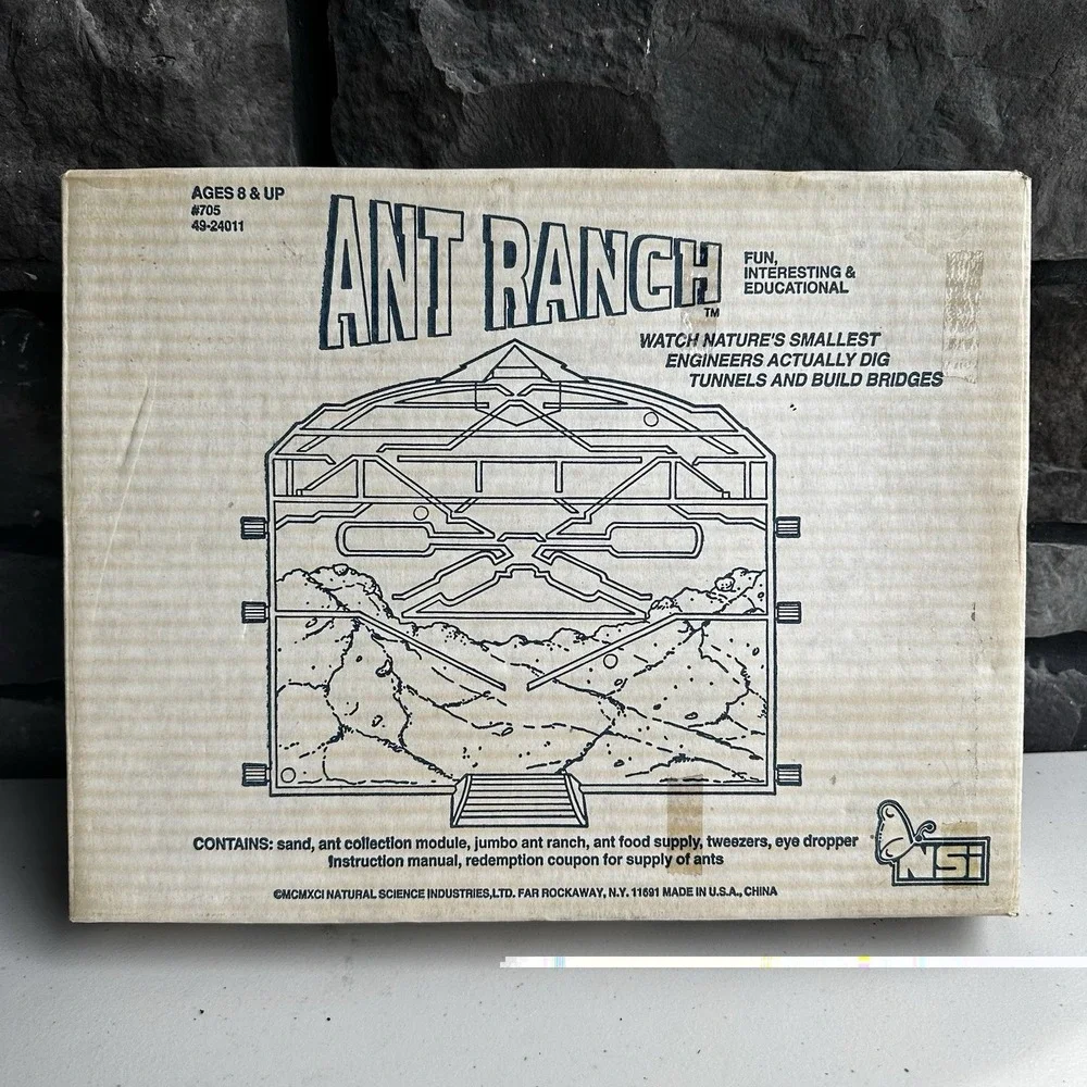 Vintage NSI Jumbo Wildlife Ant Ranch Farm #705 Insect Bug Habitat Science - NEW